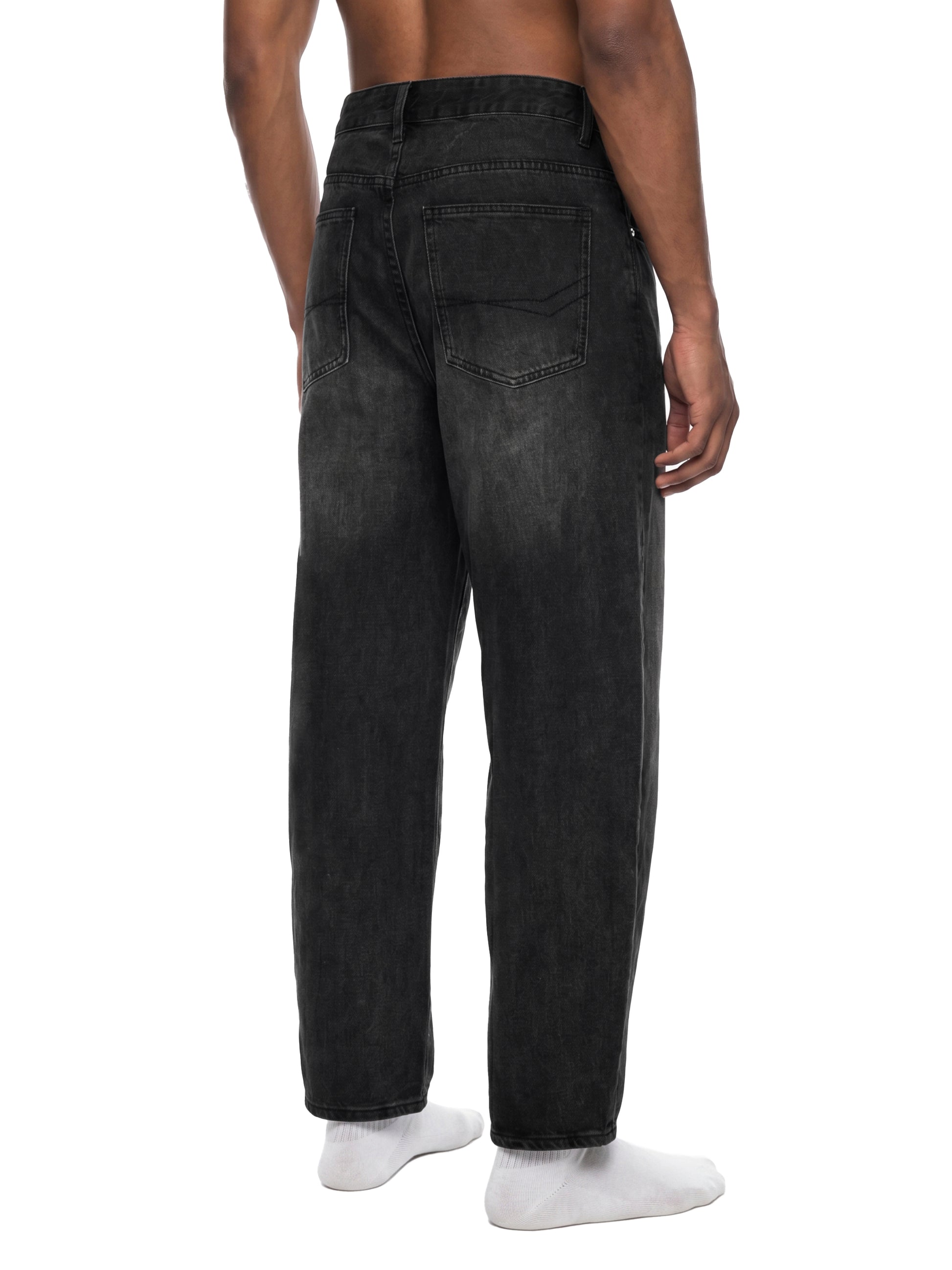 men’s black jeans, faded barrel jeans,sunfade vintage washed jeans,washed denim pants,cotton blend jeans,vintage streetwear denim,relaxed fit jeans,MARLO Fashions