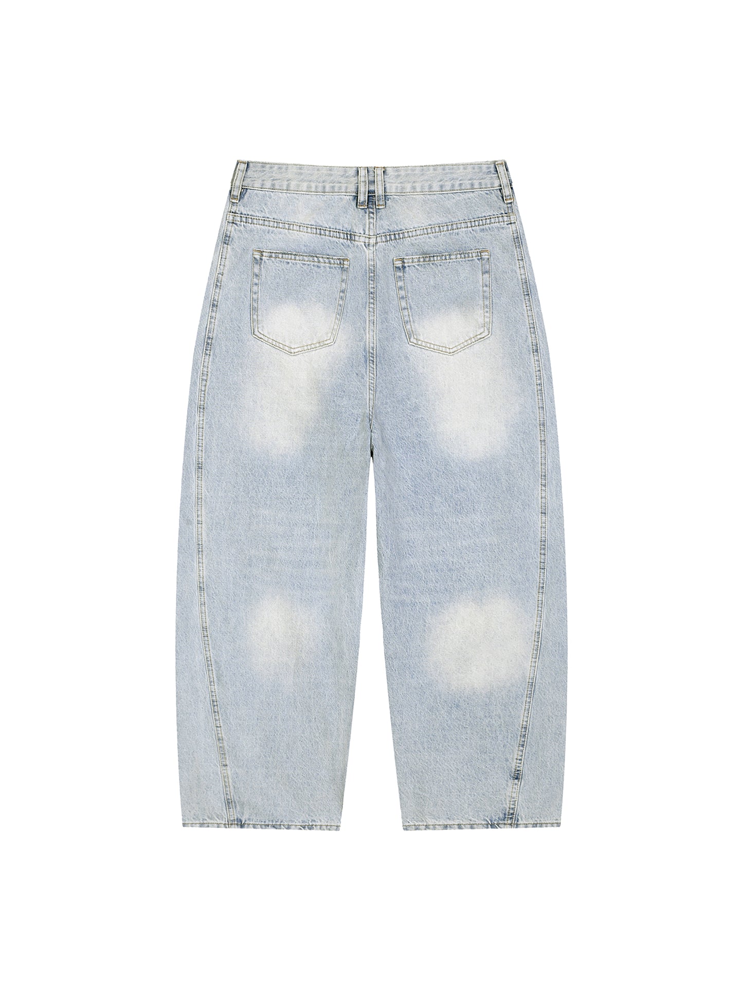 vintage barrel jeans,faded denim pants, cotton blend jeans,casual streetwear denim,wide leg jeans,MARLO Fashions