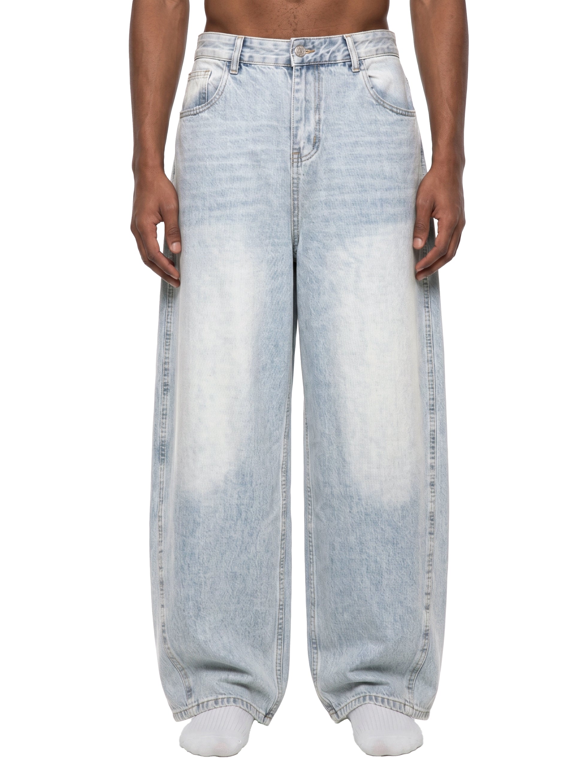 vintage barrel jeans,faded denim pants, cotton blend jeans,casual streetwear denim,wide leg jeans,MARLO Fashions