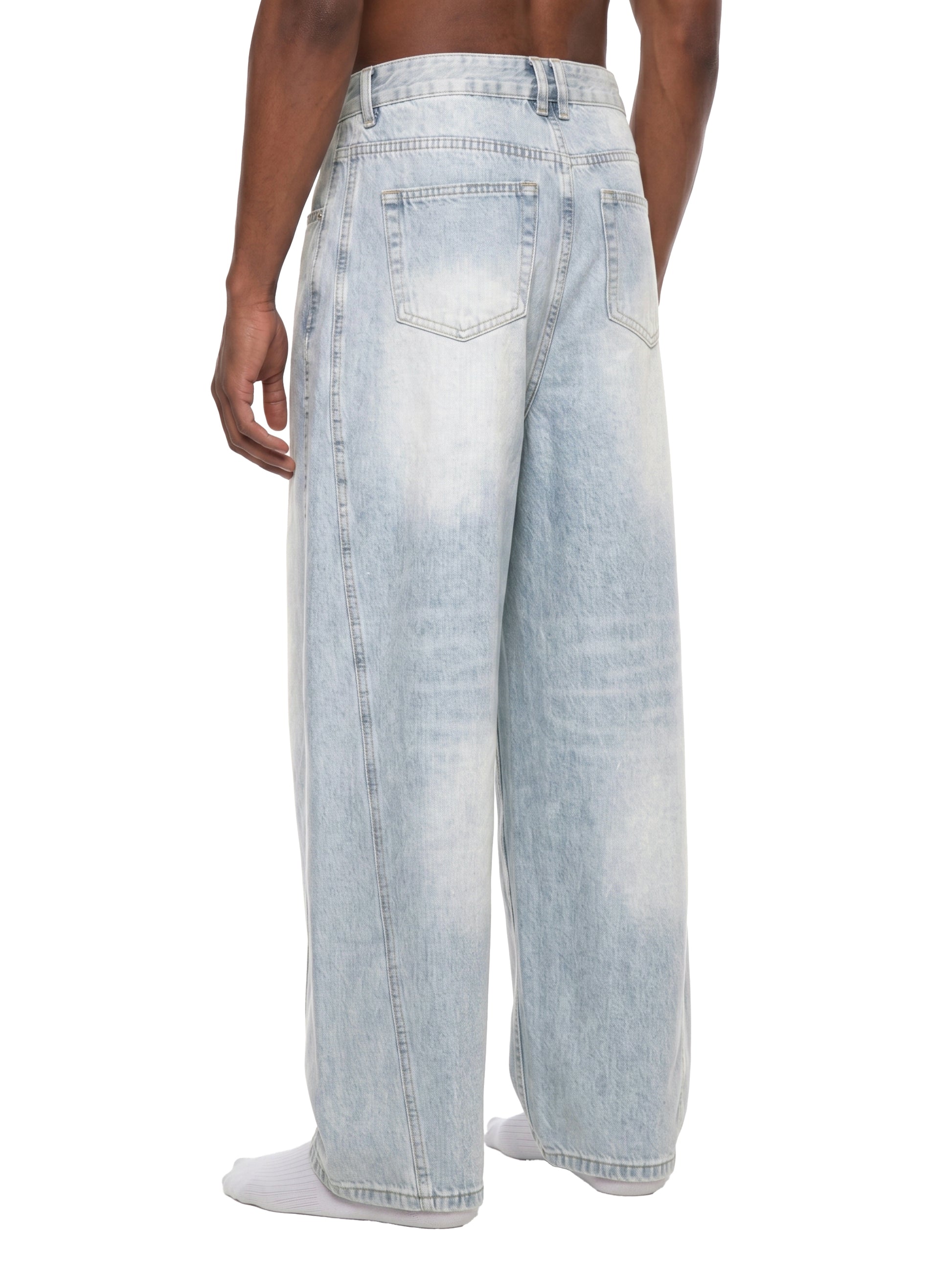 vintage barrel jeans,faded denim pants, cotton blend jeans,casual streetwear denim,wide leg jeans,MARLO Fashions
